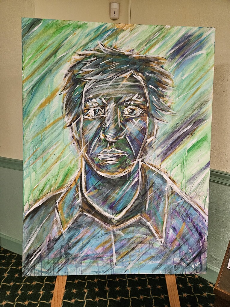 Abstract portrait of Marc Fogel, by Sam Pejack